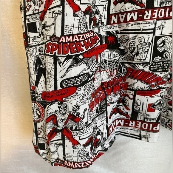 Marvel Comics Amazing Spiderman Comic Strip White T Shirt  Adult XLG - Picture 6 of 9